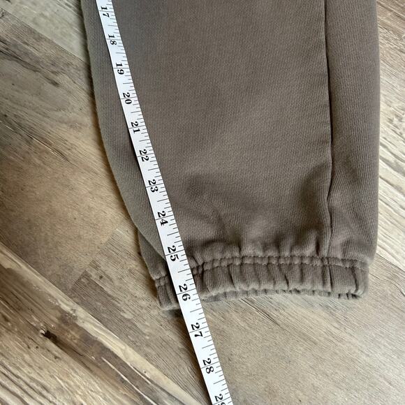 Oakley Relaxed Fit Sweatpants Taupe Fleece Joggers Small Athleisure Cozy - Picture 9 of 9